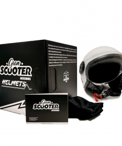 Casco Moto Jet Blanco Con gafas Protectoras 17