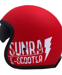 Casco Moto Jet Sunra Rojo 11