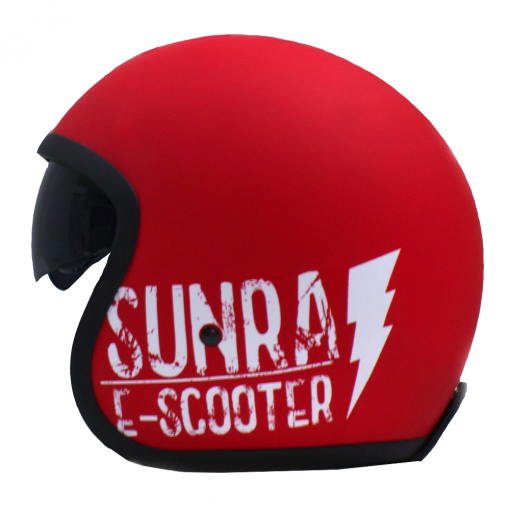 Casco Moto Jet Sunra Rojo 5