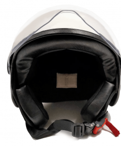 Casco Moto Jet Blanco Con gafas Protectoras 14