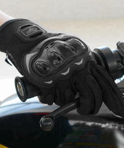 Guantes Táctiles Antideslizantes Moto Negro Talla M 15