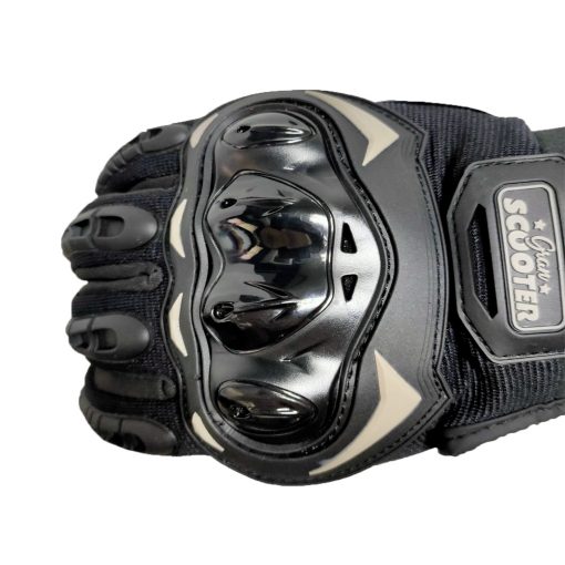 Guantes Táctiles Antideslizantes Moto Negro Talla M 6